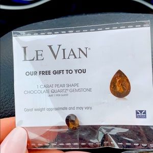 LeVian Pear shape Chocolate quartz